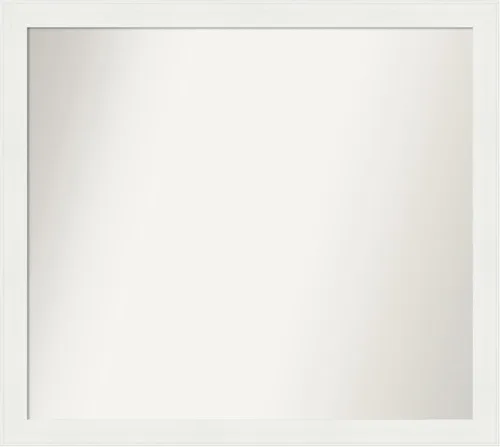 Miniatura 272 de Amanti Art Espejo de baño blanco para sobre el fregadero, 24 x 24 pulgadas, hecho a medida, espejo de tocador cuadrado blanco estrecho, marco