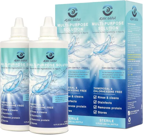 Miniatura 8 de Oculus Curae Aqua Naina Contact Solution – Fórmula premium sin conservantes para lentes suaves, duras, esclerales y permeables a los gases