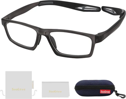 Miniatura 12 de SooGree Gafas de racquetball, gafas deportivas, gafas de seguridad para pickleball baloncesto fútbol gafas anti absorción de golpes