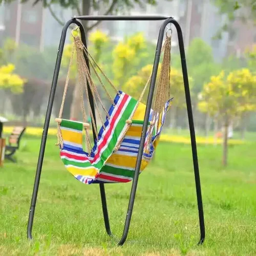 Miniatura 3 de Soporte para silla de hamaca, soporte de hamaca de acero resistente, soporte de columpio resistente multiusos para jardín al aire libre, patio