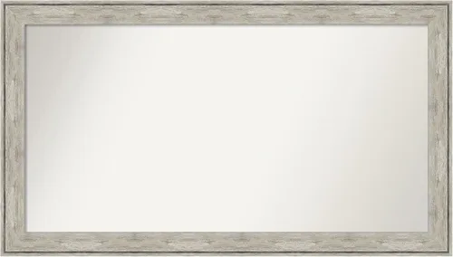 Miniatura 251 de Amanti Art Espejo de baño plateado para sobre fregadero, 28 x 47 pulgadas, espejo rectangular de plata imperial, marco de madera tradicional de gran
