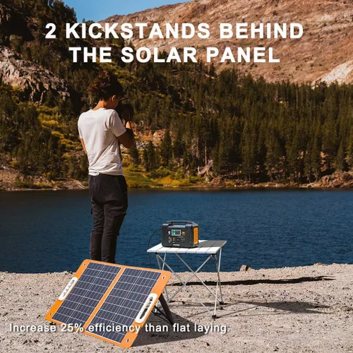 Miniatura 5 de Solar Generator With Solar Panel Included, FF Flashfish 151Wh Portable Power Station+60W Solar Panel(DC/USB-A/USB-C Output), Backup Power Battery