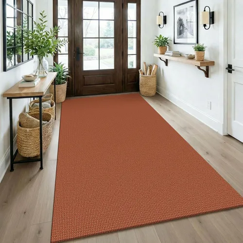 Miniatura 45 de KOZYFLY - Tapetes para entrada, lavable, tejido, con respaldo de goma antideslizante, de algodón, interiores, cocina, entrada, vestíbulo y puerta