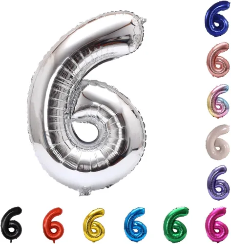 Miniatura 182 de YPSelected Globo grande de 32 pulgadas de helio con números 0-9 de papel de aluminio azul para cumpleaños, bodas y fiestas (Azul, 3)