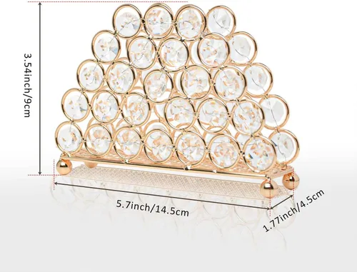Miniatura 2 de Servilleteros de cristal elegantes y lujosos para servilletas de papel, cocina, comedor y encimeras, soporte para almacenamiento
