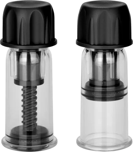Miniatura 2 de California Exotic Novelties Nipple Play - Ventosas al vacío, color negro y transparente