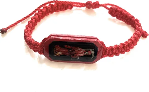 Miniatura 4 de Pulsera de hilo rojo Pulsera Roja de hilo de la Santa Muerte
