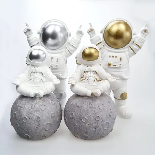 Miniatura 7 de Colias Wing Estatuas de astronauta, escultura, adorno para el hogar, artes y manualidades, accesorios de escritorio, decoración de mesa, soporte
