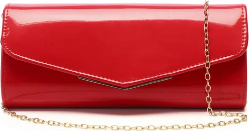 Bolso de mano de cuero de charol para mujer, elegante bolso cruzado para el hombro, bolso para Navidad, boda, fiesta, baile de graduación