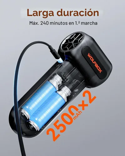 Miniatura 8 de WOLFBOX Plumero de aire comprimido MF60 y MF70, 110000 rpm, soplador de aire inalámbrico recargable ajustable de 3 velocidades con carga rápida