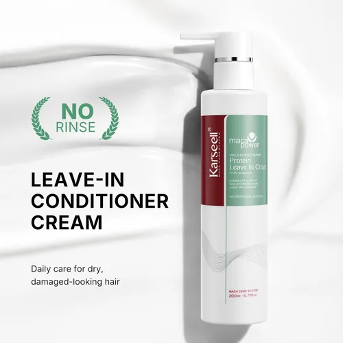Miniatura 2 de Karseell Crema de Proteína Reparadora Acondicionador Sin Enjuague Tratamiento Capilar Crema de Proteína Orgánica para Cabello Seco Dañado