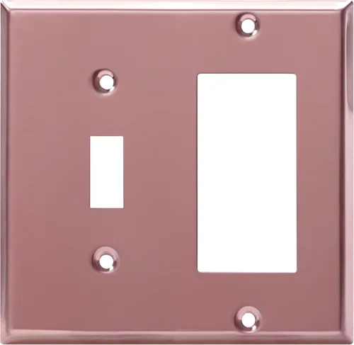 Miniatura 32 de ENERLITES - Placa de pared combinada de acero inoxidable para interruptor de palanca y decorativo, resistente a la corrosión, placa metálica de 2