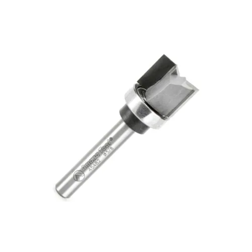 Miniatura 22 de Amana Tool 45460-3US Broca de enrutador con punta de carburo, plantilla de inmersión de recorte uniforme, ángulo de corte superior, 1/2 pulg.