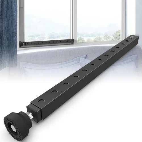 Miniatura 12 de WooFog Barras de seguridad ajustables para ventana, barras de seguridad en el interior verticales, barra de bloqueo de CA para ventana pesada