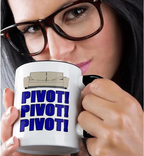 Miniatura 2 de 3dRose mug_223765_4 - Taza de dos tonos, 11 onzas, color azul pivote pivotante, color negro y azul