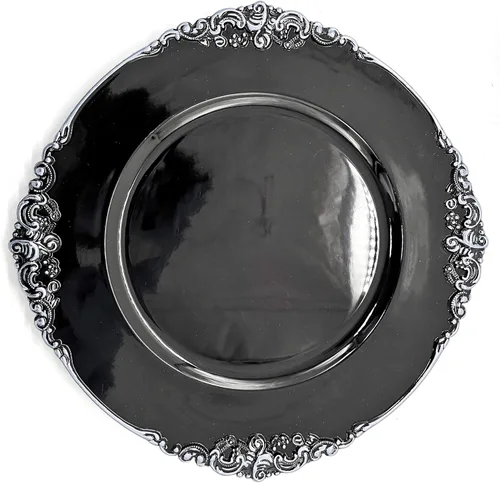 Miniatura 26 de allgala Paquete de 6 platos base redondos de gran calidad de 13 pulgadas - Plata cepillada - HD80322