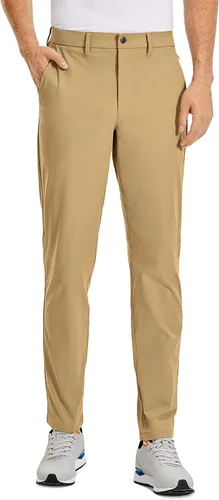 CRZ YOGA Pantalones de golf cómodos para todo el día para hombre, 303234 pulgadas, de secado rápido, ligeros, con bolsillos