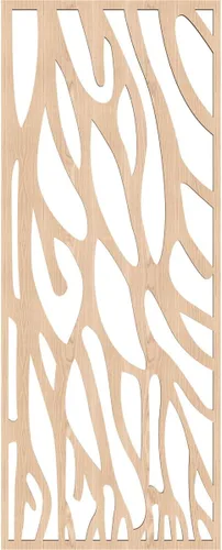 Miniatura 2 de Bristol Paneles de pared decorativos de madera con calado, 13 3/8 pulgadas de ancho x 34 3/8 pulgadas de alto x 3/8 de alto, roble rojo rojo