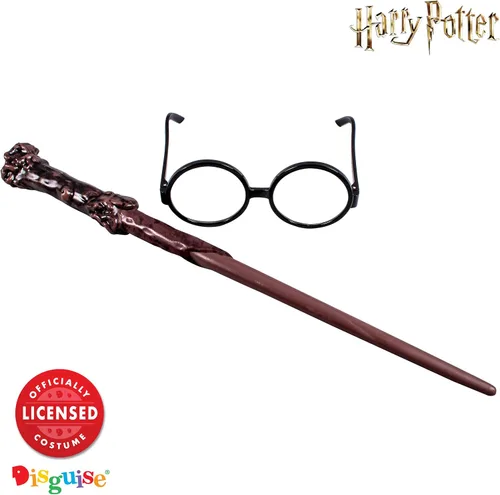 Miniatura 5 de Disguise Juego de accesorios de Harry Potter, kit de varita de disfraz y gafas