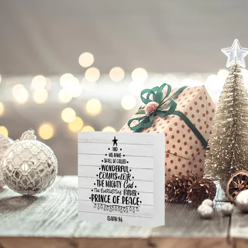 Miniatura 6 de Divertido letrero de Navidad para decoración de árbol de Navidad, decoración de Navidad para interiores, invierno, accesorios de escritorio