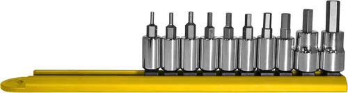 Miniatura 3 de Mayhew Tools 16003 Juego de brocas de doble unidad de perfil bajo, 11 piezas Torx, revestimiento de titanio Recubierto de titanio