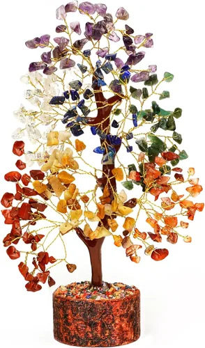 Árbol de la vida hecho a mano de cristal de 7 chakras, regalos únicos de cumpleaños y aniversario para mujeres, madres y amigos | Decoración de