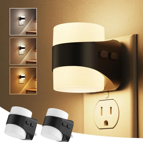 Miniatura 43 de L LOHAS LED Luz nocturna, luces nocturnas de burbujas enchufables a la pared, 3000 K/4000 k/5000 K, luz nocturna de temperatura de color ajustable