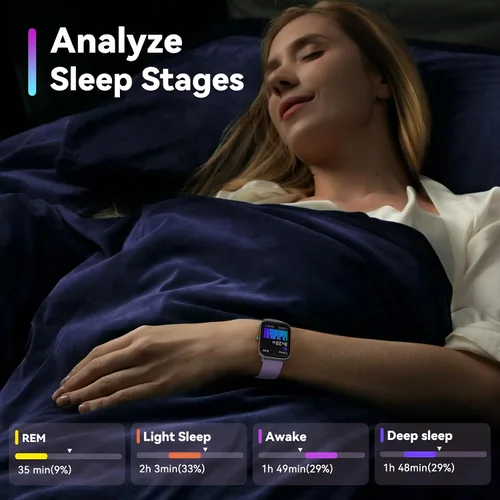 Miniatura 5 de ENOMIR Reloj inteligente para hombres y mujeres, Alexa incorporado con función de llamada y pantalla HD anticaídas de 1.8 pulgadas mejorada 2025