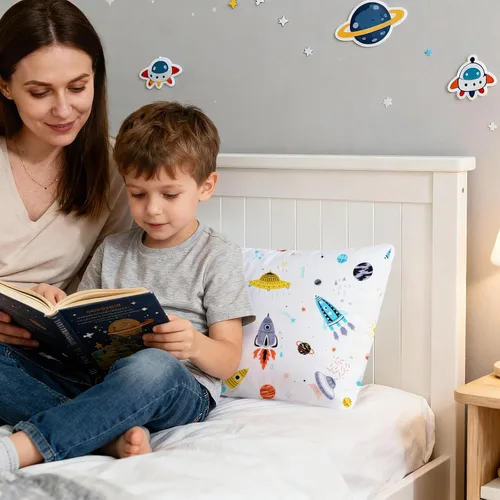 Miniatura 3 de UOMNY Fundas de almohada para niños pequeños, paquete de 2 unidades para almohadas de 13 x 18 o 12 x 16 pulgadas para espacio de cama de niños Nave