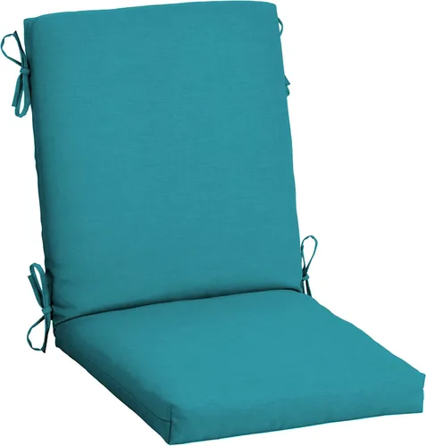 Miniatura 58 de ARDEN - Cojín para silla de comedor exterior de 20 x 20 pulgadas, resistente al agua y a la decoloración, textura verde azul pavo real