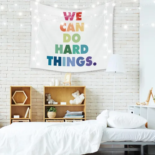 Miniatura 2 de OGILRE Tapiz para aula, con citas motivacionales inspiradoras, con citas inspiradoras, con citas inspiradoras, arte de pared para el hogar