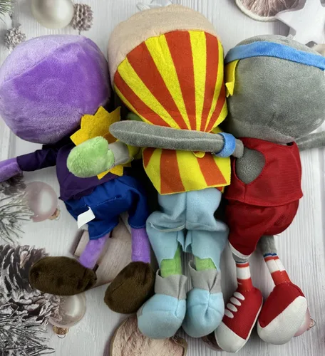 Miniatura 6 de JHESAO Juego de 3 piezas de zombis de peluche de plantas y zombis, juguete deportivo de zombi, 1 2 muñeca zombi morada de RA suave, figura