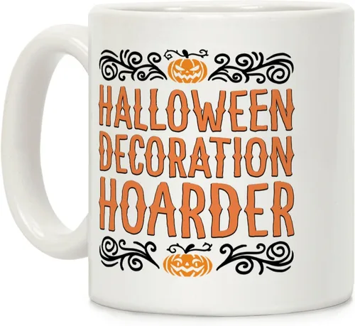 LookHUMAN Tazas de Halloween Taza de café de Halloween - Tazas de café para decoración ideales para amantes y entusiastas de la decoración - Taza de
