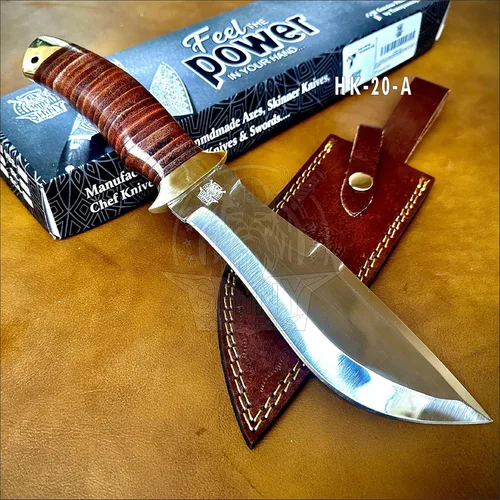 Miniatura 7 de Cuchillo grande forjado hecho a mano de 13 pulgadas, cuchillo de hoja fija, cuchillo Bowie de espiga completa, cuchillo de caza, cuchillo