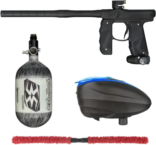 Miniatura 14 de Action Village Empire Mini GS TP Contender Kit de pistola de paintball con tanque 68/4500 Negro Polvo/Negro Polvo