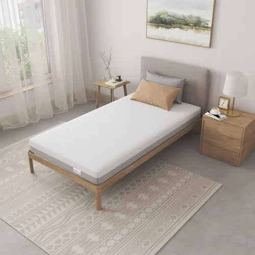 Miniatura 4 de NapQueen Colchón de espuma viscoelástica individual de 6 pulgadas, sensación media, certificado CertiPUR-US, cama en una caja, funda de tela suave