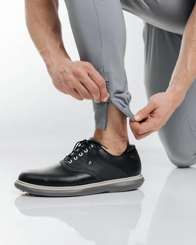 Miniatura 8 de Primo Pantalón deportivo de golf, ligero elástico en cuatro direcciones, 4 bolsillos, cintura interior de gel, tobillos con cremallera elástica
