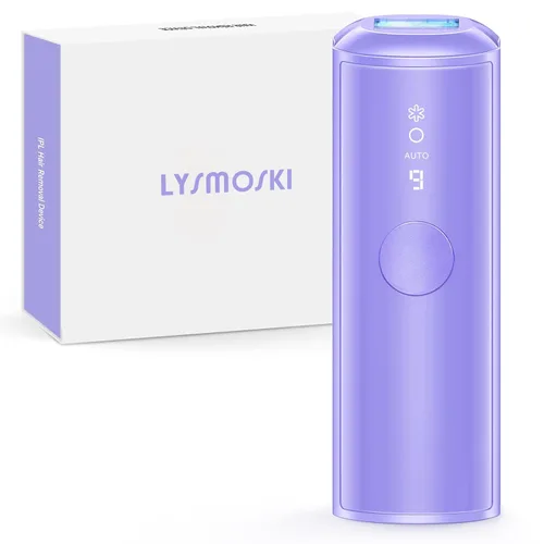 LYSMOSKI Dispositivo de depilación láser IPL con tecnología de enfriamiento de hielo de zafiro para mujeres y hombres, removedor de pelo sin dolor y