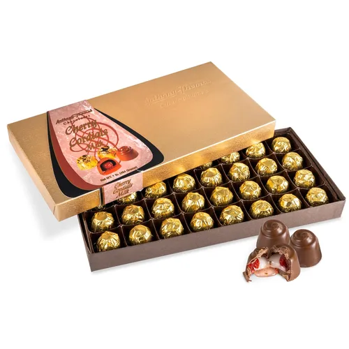 Miniatura 9 de Anthony Thomas, Cordiales de cereza, galardonados, cerezas cubiertas de chocolate (chocolate oscuro)