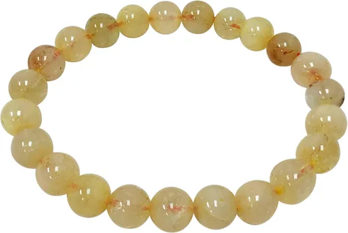 Miniatura 489 de Gem Avenue Handmade Round Bead Stretch Bracelet Unisex Natural Stone Beaded Jewelry for Men & Women, Elastic Wristband for Daily Wear