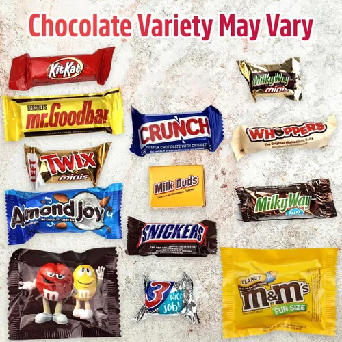 Miniatura 3 de Paquete variado de caramelos de chocolate – 5 libras a granel, mezcla de chocolate a granel surtida, surtido de dulces de oficina para fiestas