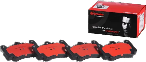 Miniatura 2 de Brembo P65011N Juego de pastillas de freno de disco delantero de cerámica premium PORSCHE OE# 99635194910