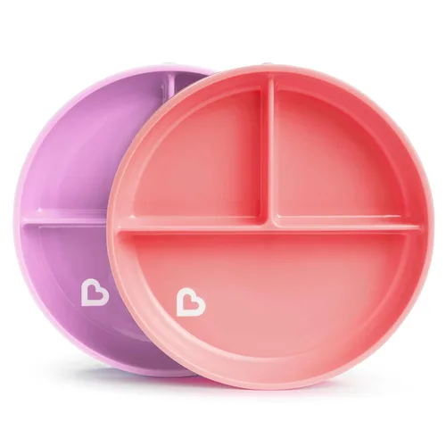 Miniatura 8 de Munchkin® Stay PutTM - Platos de ventosa, cuencos y vasos de aperitivos para niños pequeños (azul/verde/morado)