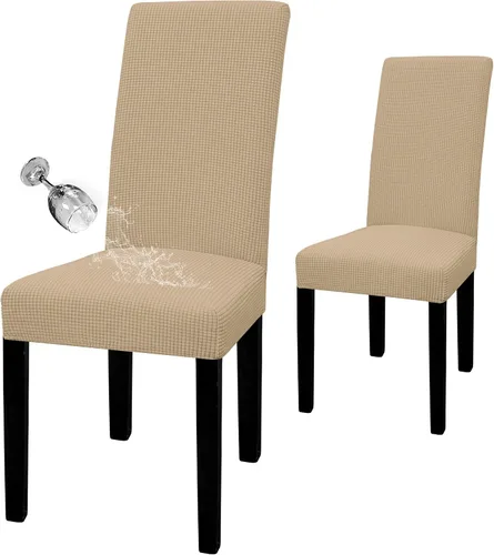 Miniatura 52 de Easy-Going - Juego de 2 fundas para sillas de comedor 100% impermeables, de tela Jacquard elástica, fundas protectoras removibles y lavables
