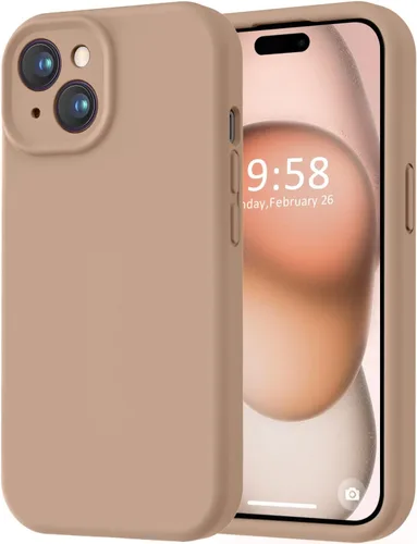 Miniatura 264 de LOVE 3000 Compatible con Funda para iPhone 15, [Cámara de Cobertura Completa de Silicona Suave] [Protección contra Caídas de 8 pies], Forro de Negro