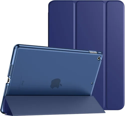 Miniatura 24 de TiMOVO Funda inteligente delgada para iPad 10.2 para iPads de 9ª/8ª/7ª generación, funda protectora translúcida de PC dura con soporte, color blanco