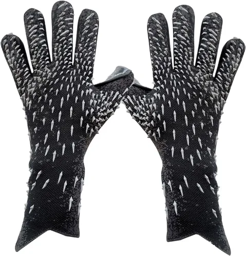 Guantes de portero de fútbol, guantes de entrenamiento de portero, agarre fuerte, antideslizantes y transpirables para adultos y niños