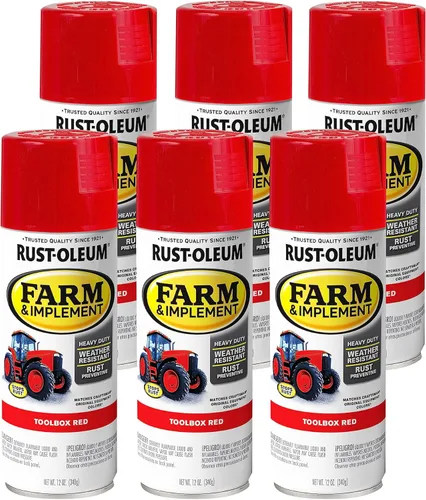 Miniatura 89 de Rust-Oleum 280131-6PK Pintura en aerosol para granjas e implementos, 12 onzas líquidas, color azul Ford, paquete de 6 Ford azul