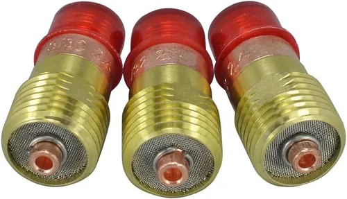 Miniatura 11 de RIVERWELD TIG Stubby Gas Lens 17GL040 0.040" y 0.039 in Orifice Fit SR WP 17 18 26 TIG Antorcha de soldadura 3pk