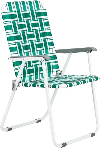 VINGLI Juego de 2 sillas plegables de malla para patio y césped, sillas de playa al aire libre, silla de comedor portátil para patio, jardín (verde,